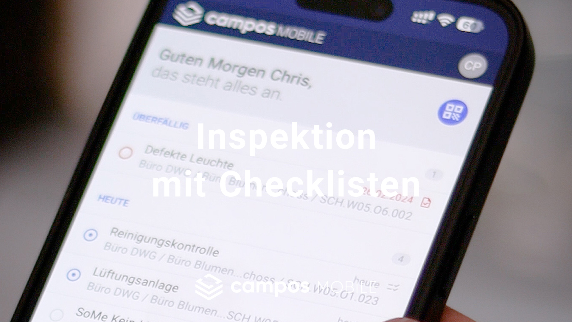 Inspektion mittels Checkliste durchführen>